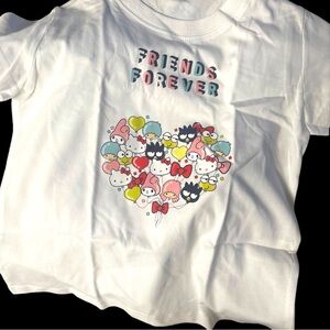 Sanrio 100% Cotton T-Shirt—Hello Kitty and Friends: “Friends Forever” (NIP)